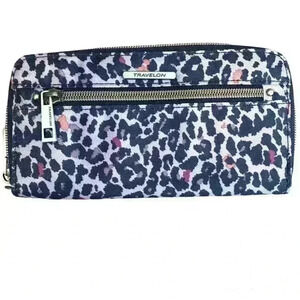 Travelon, Animal Print, RFID, Travel Wallet, 8” X 4”